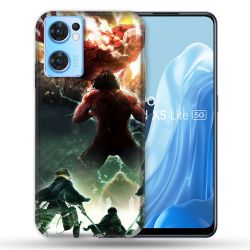 Coque Pour Oppo Find X5 Lite / Reno 7 Manga Attaque Titans Combat