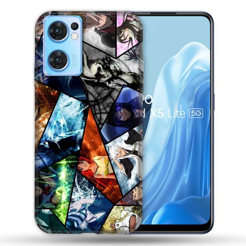 Coque Pour Oppo Find X5 Lite / Reno 7 Manga Bleach Pele Mele