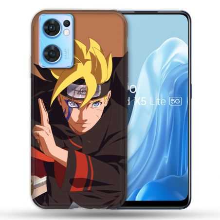 Coque Pour Oppo Find X5 Lite / Reno 7 Manga Boruto Signe