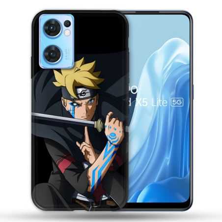 Coque Pour Oppo Find X5 Lite / Reno 7 Manga Boruto Tatouage