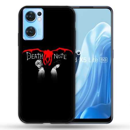 Coque Pour Oppo Find X5 Lite / Reno 7 Manga Death Note Noir