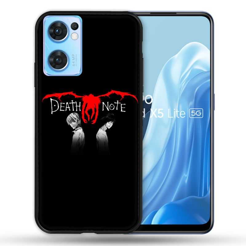 Coque Pour Oppo Find X5 Lite / Reno 7 Manga Death Note Noir
