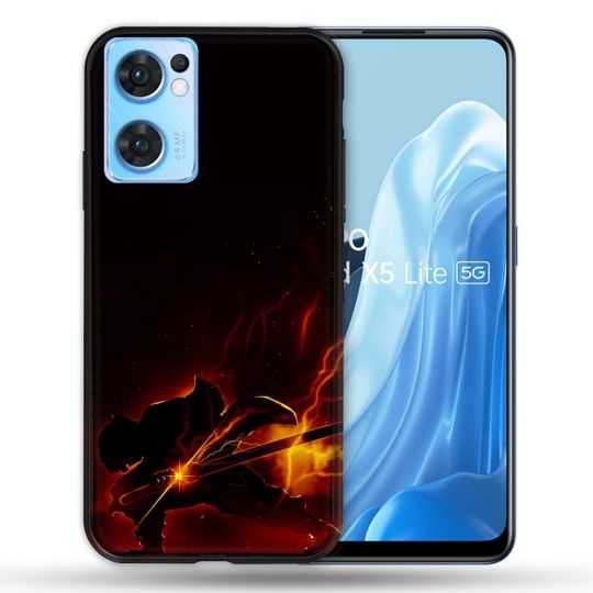 Coque Pour Oppo Find X5 Lite / Reno 7 Manga Demon Slayer Electric