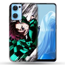 Coque Pour Oppo Find X5 Lite / Reno 7 Manga Demon Slayer Tanjiro