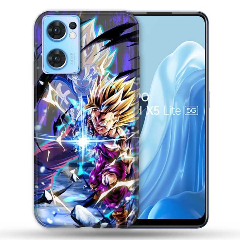 Coque Pour Oppo Find X5 Lite / Reno 7 Manga Dragon Ball Sangohan Duo