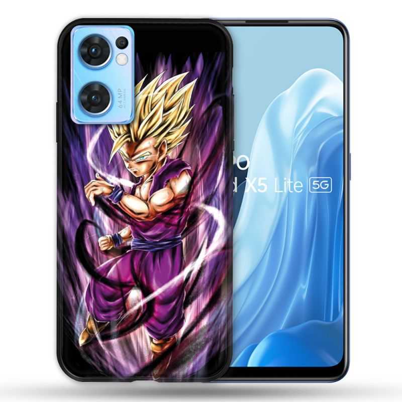 Coque Pour Oppo Find X5 Lite / Reno 7 Manga Dragon Ball Sangohan Violet