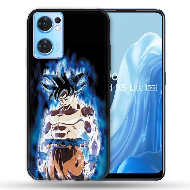Coque Pour Oppo Find X5 Lite / Reno 7 Manga Dragon Ball Sangoku Noir