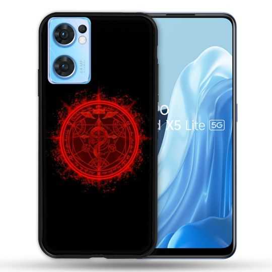 Coque Pour Oppo Find X5 Lite / Reno 7 Manga Fullmetal Alchemist Logo