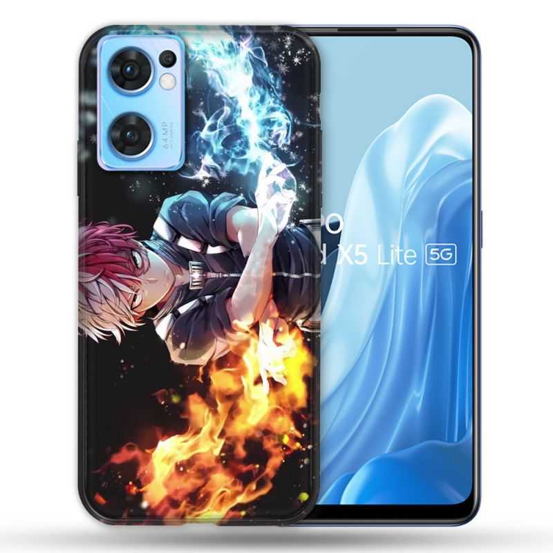Coque Pour Oppo Find X5 Lite / Reno 7 Manga My Hero Academia Shoto