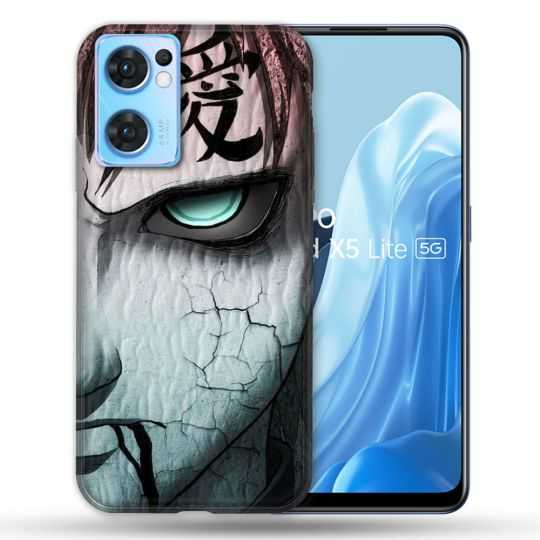 Coque Pour Oppo Find X5 Lite / Reno 7 Manga Naruto Gaara