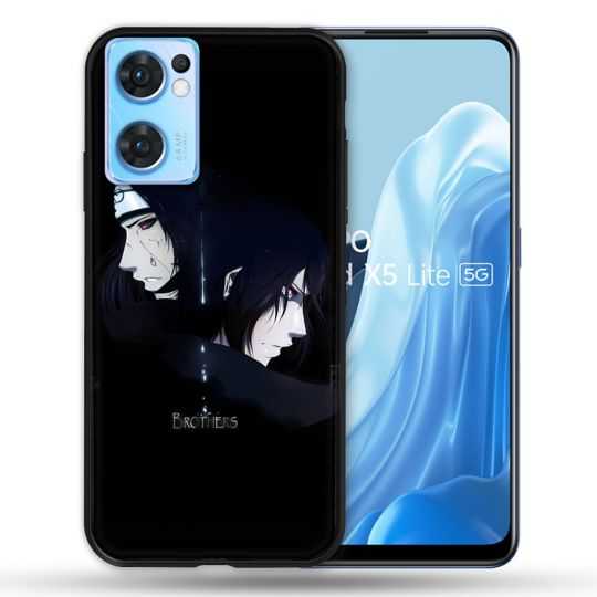 Coque Pour Oppo Find X5 Lite / Reno 7 Manga Naruto Sasuke Itachi