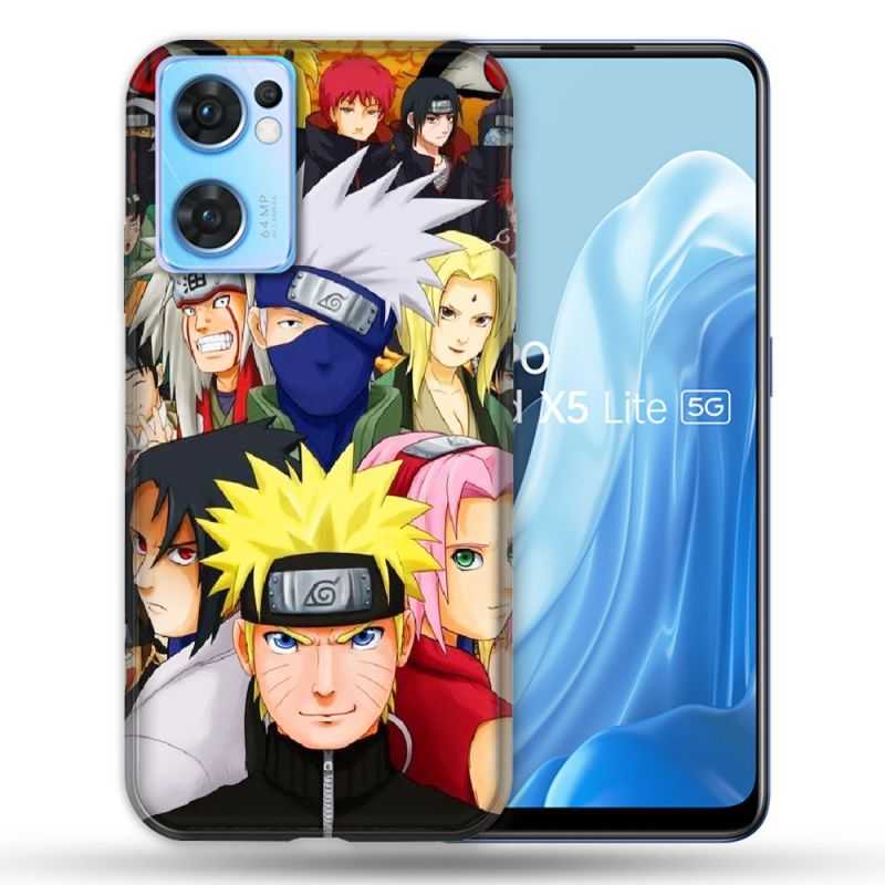 Coque Pour Oppo Find X5 Lite / Reno 7 Manga Naruto Team