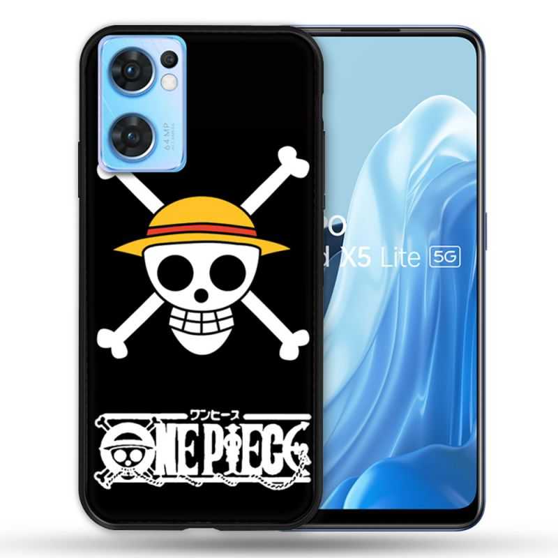 Coque Pour Oppo Find X5 Lite / Reno 7 Manga One Piece Tete de Mort