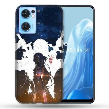 Coque Pour Oppo Find X5 Lite / Reno 7 Manga SAO sword Art Online Asuna