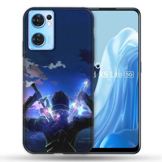 Coque Pour Oppo Find X5 Lite / Reno 7 Manga SAO sword Art Online Epee