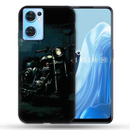 Coque Pour Oppo Find X5 Lite / Reno 7 Moto Harley Vintage