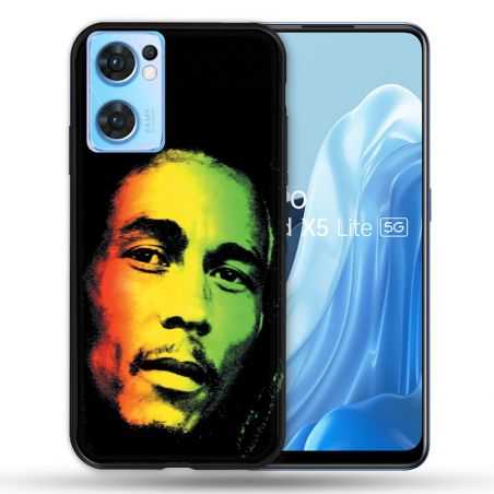 Coque Pour Oppo Find X5 Lite / Reno 7 Musique Bob Marley 2