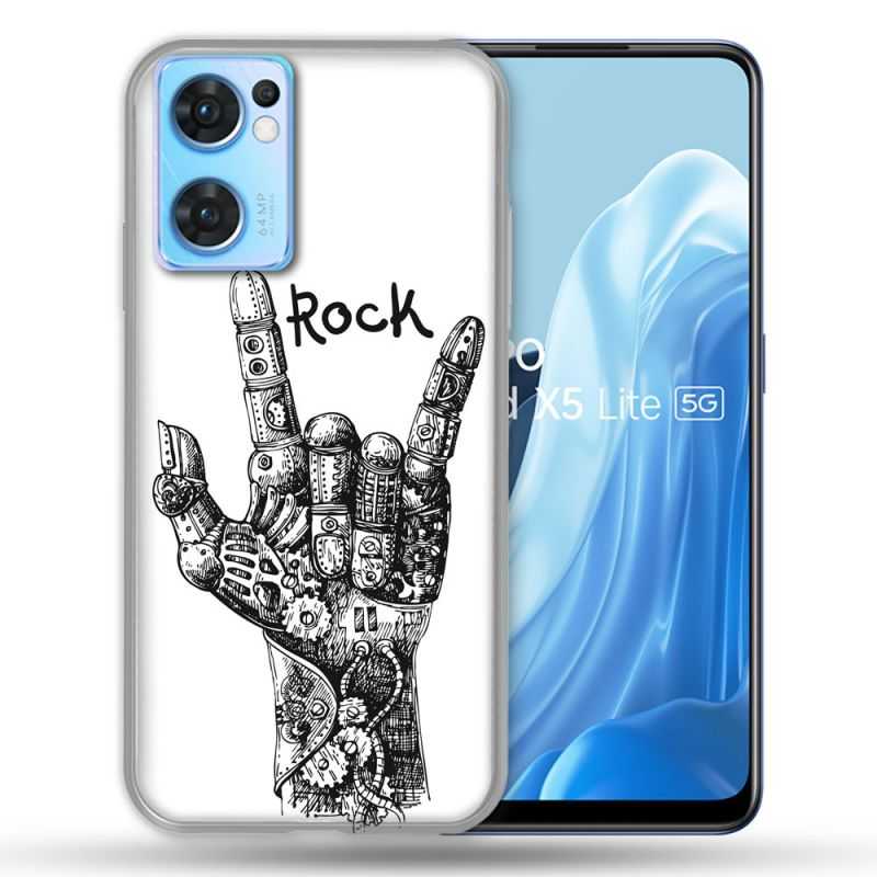 Coque Pour Oppo Find X5 Lite / Reno 7 Musique Rock Main