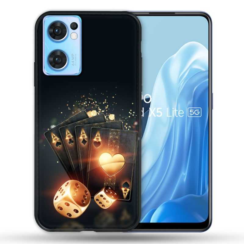 Coque Pour Oppo Find X5 Lite / Reno 7 Poker Des