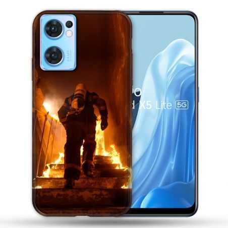 Coque Pour Oppo Find X5 Lite / Reno 7 Pompier Escalier