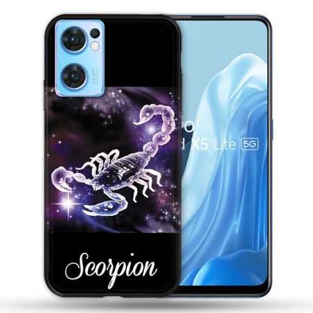 Coque Pour Oppo Find X5 Lite / Reno 7 Signe Zodiaque 2 Scorpion
