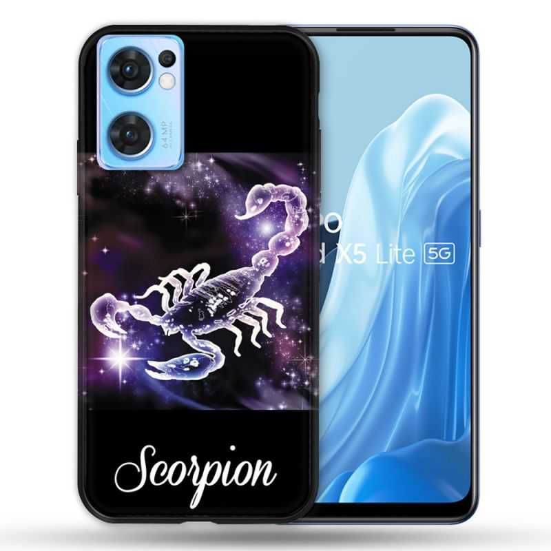 Coque Pour Oppo Find X5 Lite / Reno 7 Signe Zodiaque 2 Scorpion