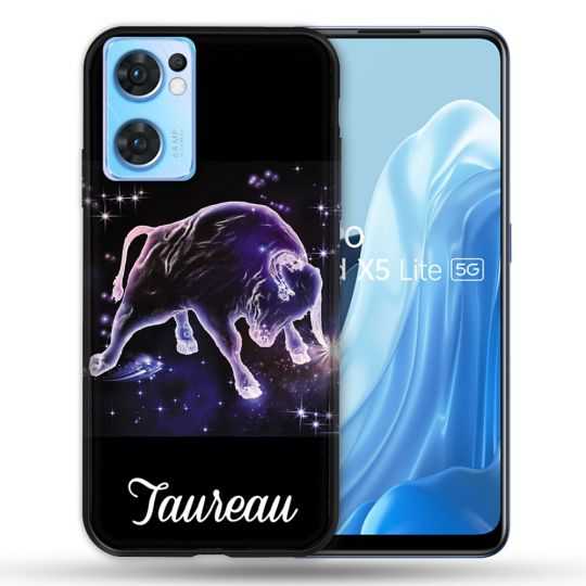 Coque Pour Oppo Find X5 Lite / Reno 7 Signe Zodiaque 2 Taureau