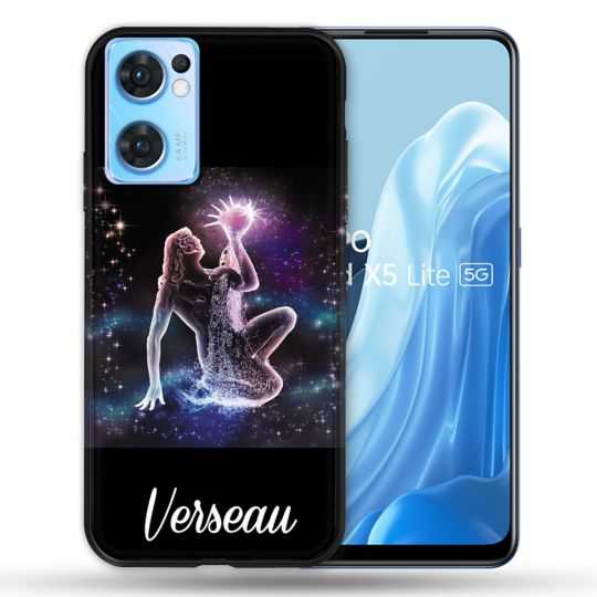 Coque Pour Oppo Find X5 Lite / Reno 7 Signe Zodiaque 2 Verseau