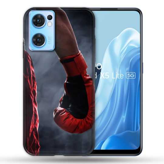 Coque Pour Oppo Find X5 Lite / Reno 7 Sport Boxe Gant Rouge