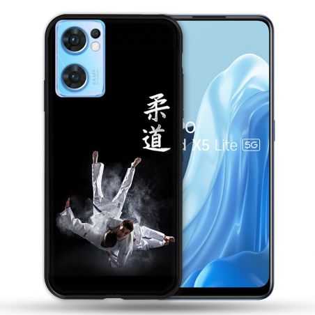 Coque Pour Oppo Find X5 Lite / Reno 7 Sport Judo Noir
