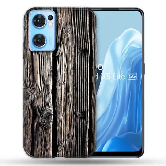 Coque Pour Oppo Find X5 Lite / Reno 7 Texture Bois