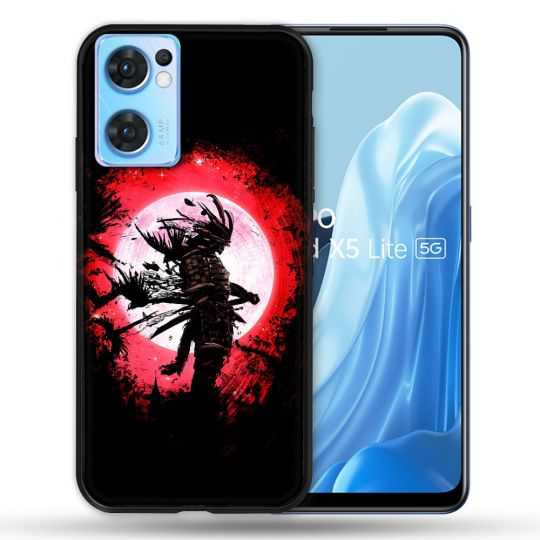 Coque Pour Oppo Find X5 Lite / Reno 7 Voyage Japon Samourai