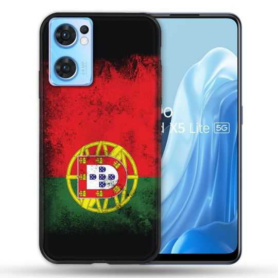 Coque Pour Oppo Find X5 Lite / Reno 7 Voyage Portugal Drapeau