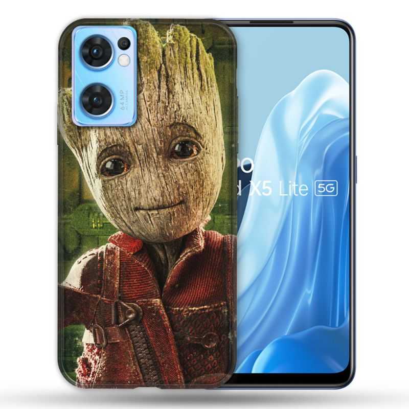 Coque Pour Oppo Find X5 Lite / Reno 7 Groot Vert
