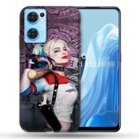 Coque Pour Oppo Find X5 Lite / Reno 7 Harley Quinn Batte