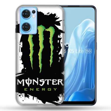 Coque Pour Oppo Find X5 Lite / Reno 7 Monster Energy Tache