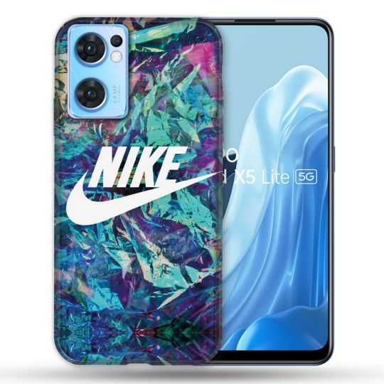 Coque Pour Oppo Find X5 Lite / Reno 7 Nike Turquoise