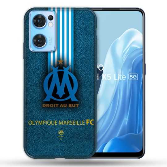 Coque Pour Oppo Find X5 Lite / Reno 7 Olympique Marseille OM Bande