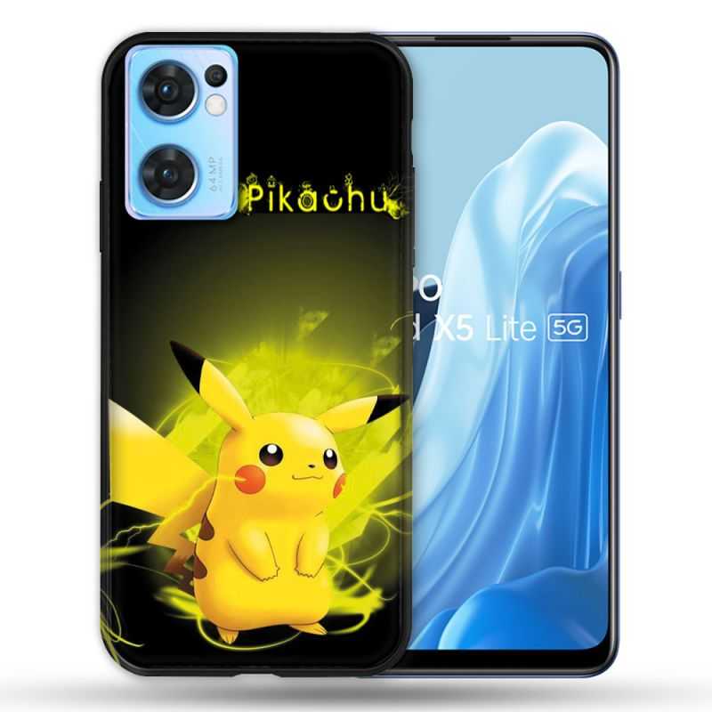 Coque Pour Oppo Find X5 Lite / Reno 7 Pokemon Pikachu Eclair