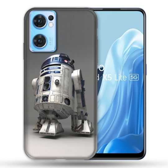Coque Pour Oppo Find X5 Lite / Reno 7 Star Wars - R2D2