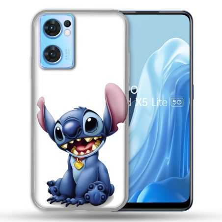 Coque Pour Oppo Find X5 Lite / Reno 7 Stitch Blanc