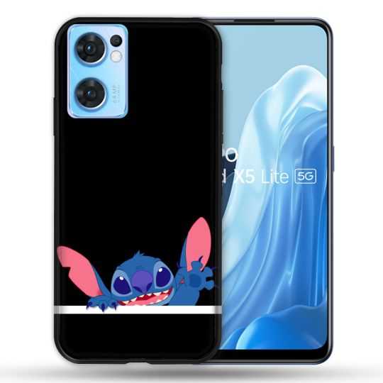 Coque Pour Oppo Find X5 Lite / Reno 7 Stitch Noir