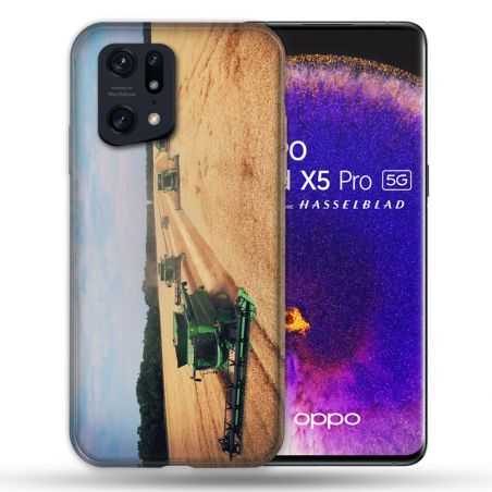 Coque Pour Oppo Find X5 Pro Agriculture Moissonneuse
