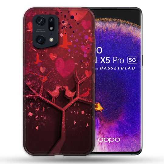 Coque Pour Oppo Find X5 Pro Amour Arbre
