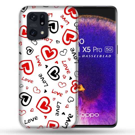 Coque Pour Oppo Find X5 Pro Amour Love
