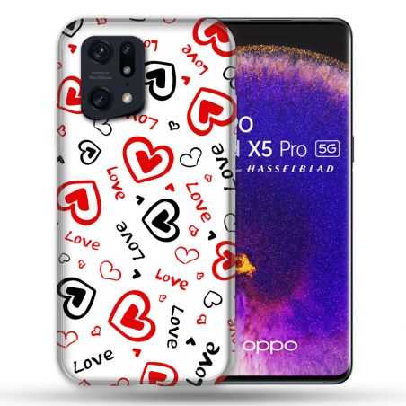 Coque Pour Oppo Find X5 Pro Amour Love