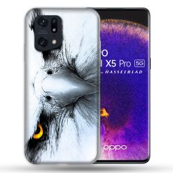 Coque Pour Oppo Find X5 Pro Animal Aigle Royal Blanc