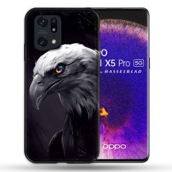 Coque Pour Oppo Find X5 Pro Animal Aigle Royal Noir