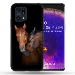 Coque Pour Oppo Find X5 Pro Animal Cheval Marron