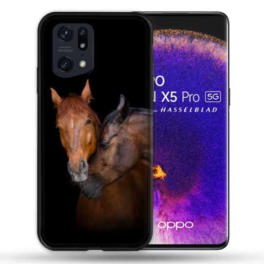Coque Pour Oppo Find X5 Pro Animal Cheval Marron